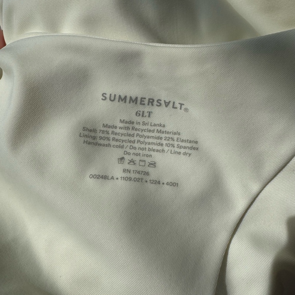 Summersalt White One-Shoulder Swimsuit - Picture 6 of 6